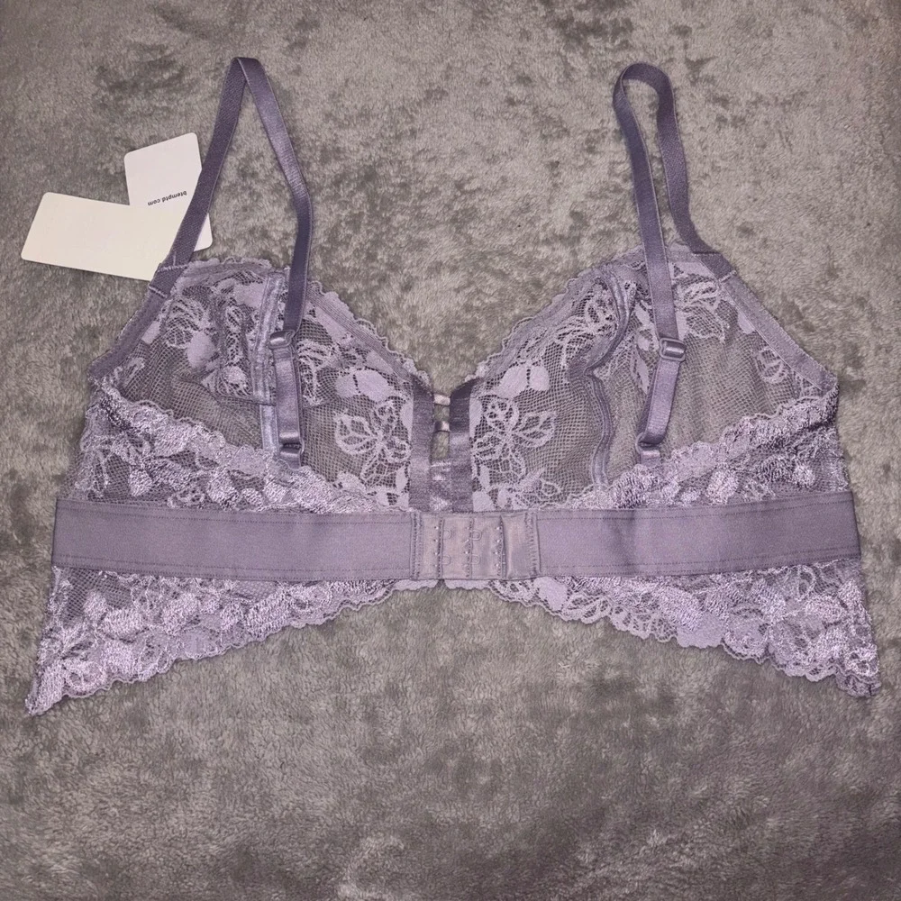b.tempt'd by Wacoal Ciao Bella Lace Bralette Lavender Purple 910244 NWT Size M